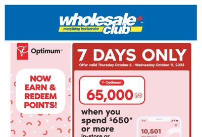 Wholesale Club (Atlantic & West) Flyer October 5 to 11