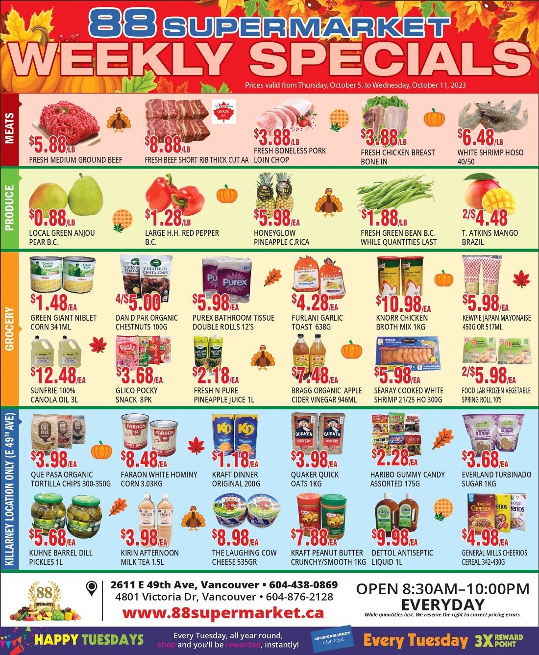 88 Supermarket Flyer October 5 to 11