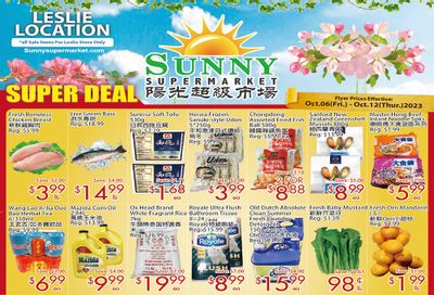Sunny Supermarket (Leslie) Flyer October 6 to 12