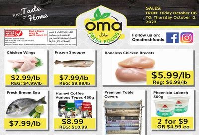 Oma Fresh Foods Flyer October 6 to 12