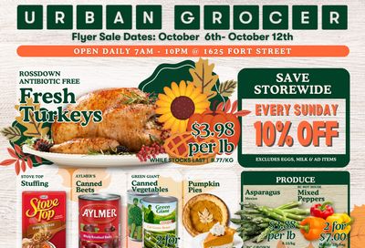 Urban Grocer Flyer October 6 to 12