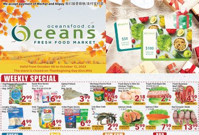 Oceans Fresh Food Market (Mississauga) Flyer October 6 to 12