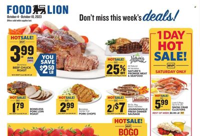 Food Lion (NC) Weekly Ad Flyer Specials October 4 to October 10, 2023