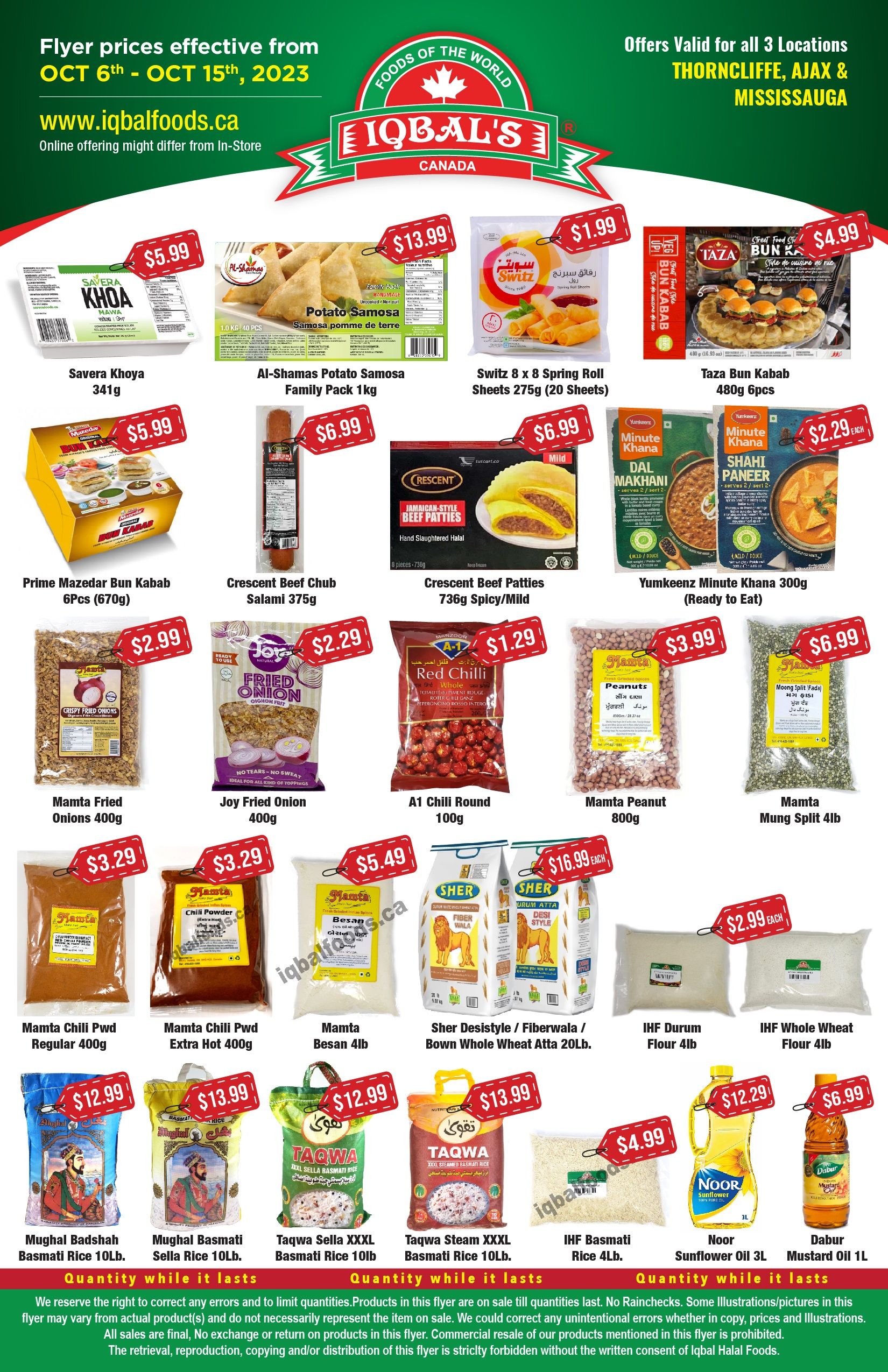 Iqbal Foods Flyer October 6 to 15