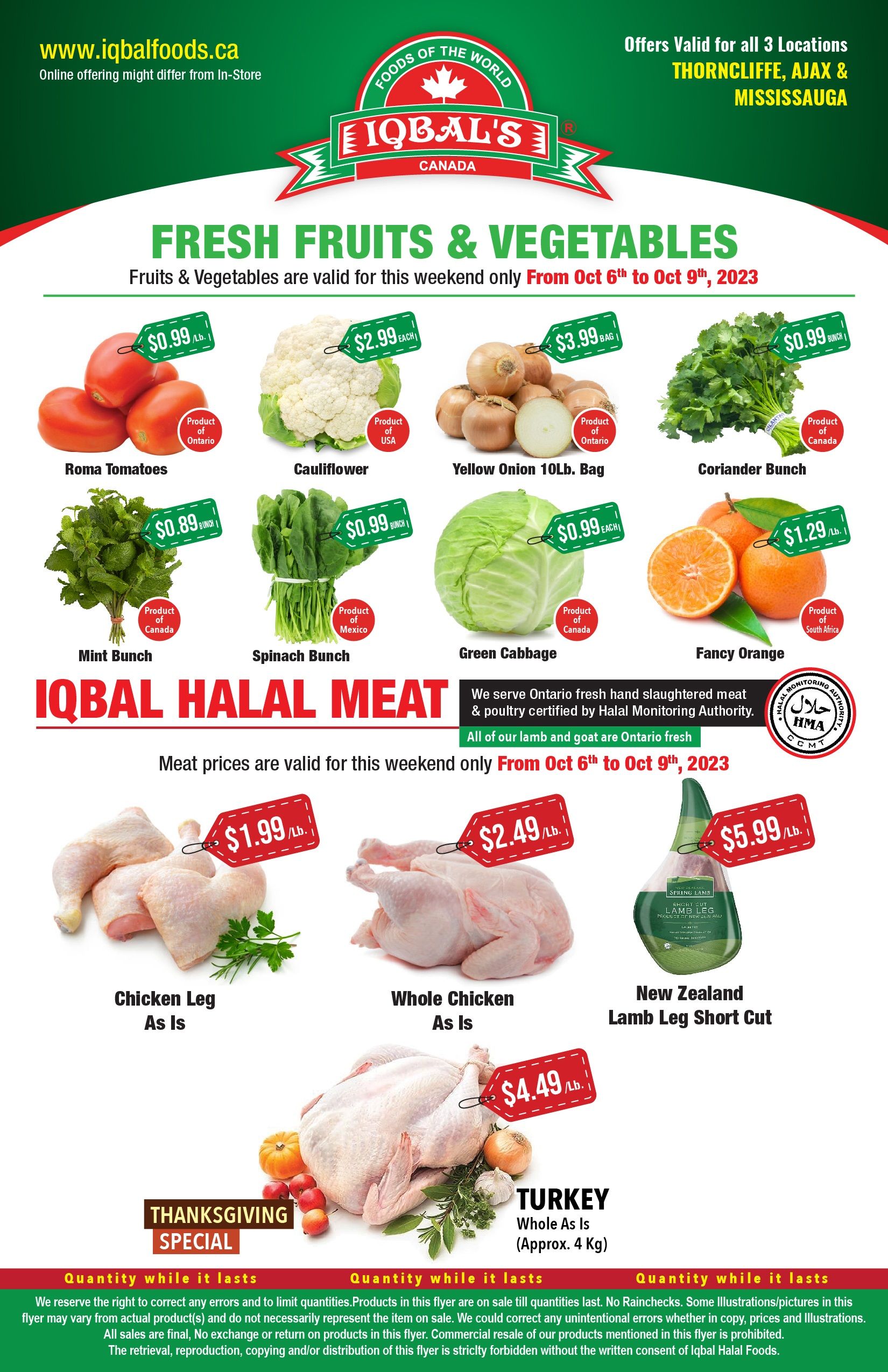 Iqbal Foods Flyer October 6 to 15