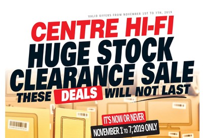 Centre Hi-Fi Flyer November 1 to 7