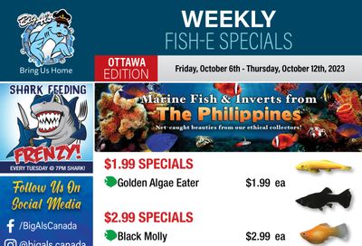 Big Al's (Ottawa East) Weekly Specials October 6 to 12
