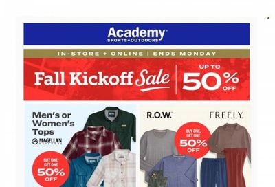 Academy Sports + Outdoors Weekly Ad Flyer Specials October 5 to October 9, 2023