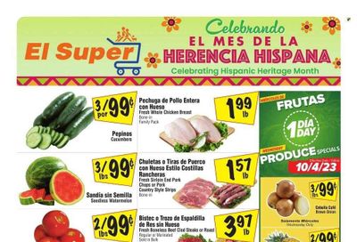 El Super (NV) Weekly Ad Flyer Specials October 4 to October 10, 2023