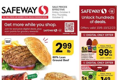 Safeway (DC) Weekly Ad Flyer Specials October 6 to October 12, 2023