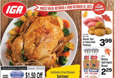 IGA (IN) Weekly Ad Flyer Specials October 4 to October 10, 2023