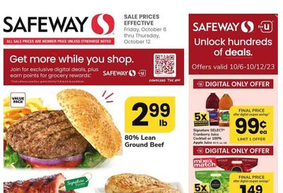 Safeway (DC, MD) Weekly Ad Flyer Specials October 6 to October 12, 2023