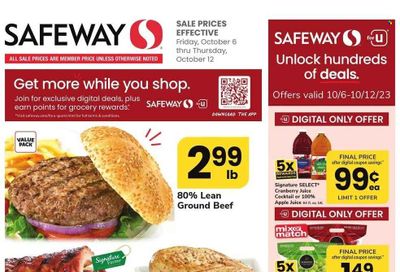 Safeway (MD) Weekly Ad Flyer Specials October 6 to October 12, 2023