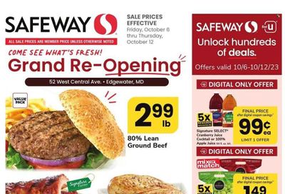 Safeway (MD) Weekly Ad Flyer Specials October 6 to October 12, 2023