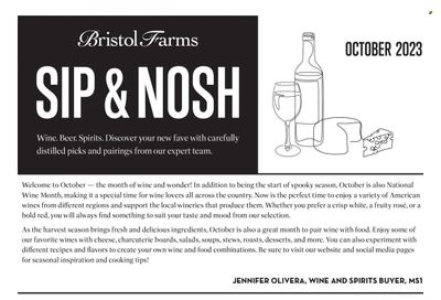 Bristol Farms (CA) Weekly Ad Flyer Specials October 4 to October 31, 2023