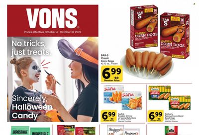 Vons (CA) Weekly Ad Flyer Specials October 4 to October 31, 2023