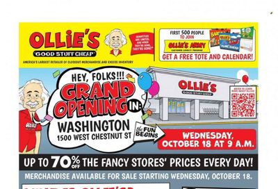Ollie's Bargain Outlet Weekly Ad Flyer Specials October 18 to October 24, 2023