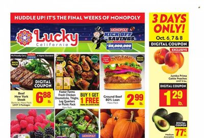Lucky California Weekly Ad Flyer Specials October 4 to October 10, 2023
