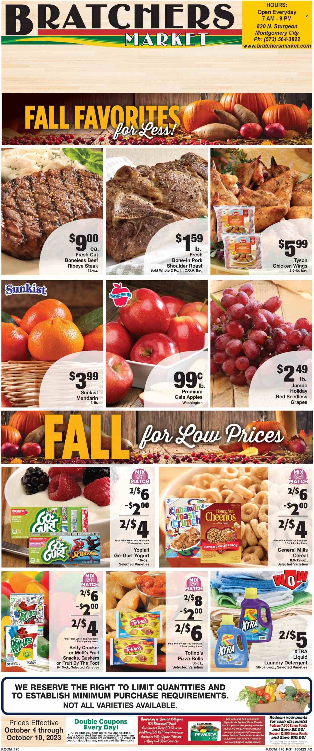 Bratchers Market (MO) Weekly Ad Flyer Specials October 4 to October 10, 2023
