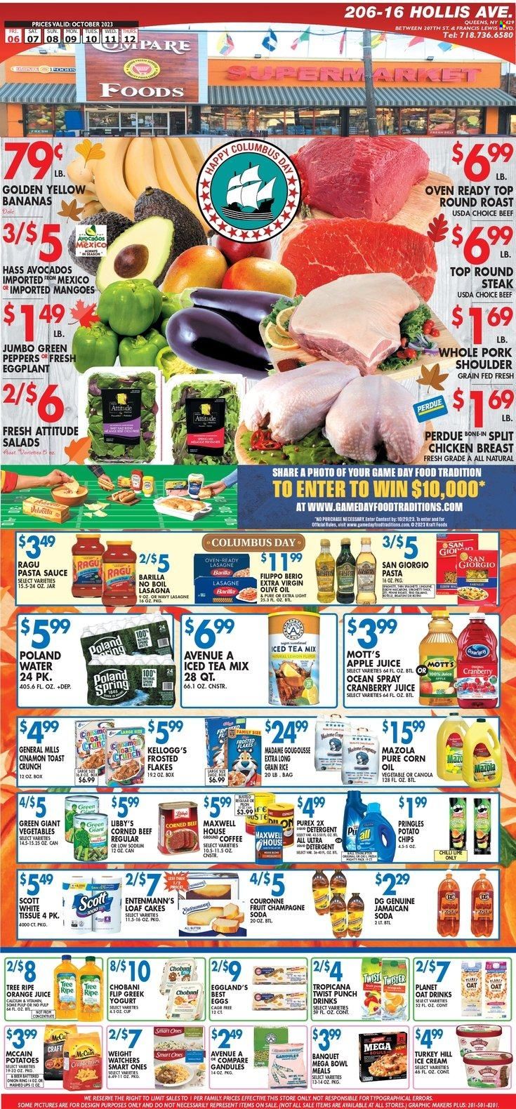 Compare Foods (NY) Weekly Ad Flyer Specials October 6 to October 12, 2023