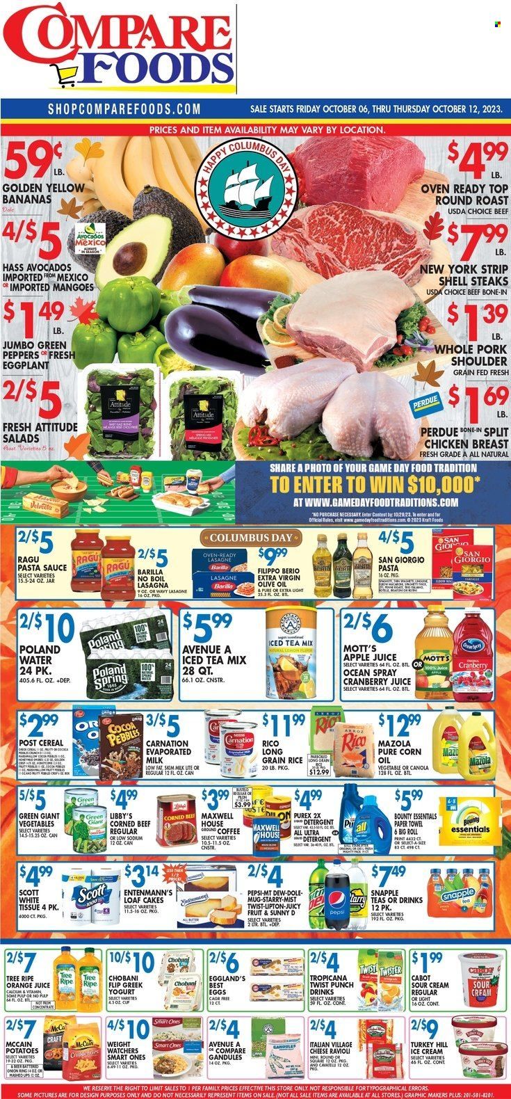 Compare Foods (CT, MD, NC, NJ, NY, RI) Weekly Ad Flyer Specials October 6 to October 12, 2023