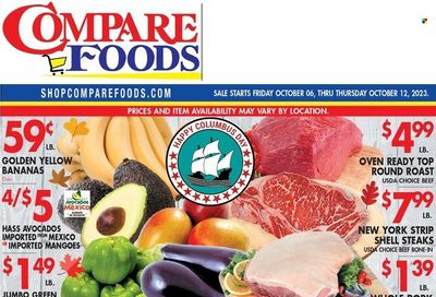 Compare Foods (CT, MD, NC, NJ, NY, RI) Weekly Ad Flyer Specials October 6 to October 12, 2023