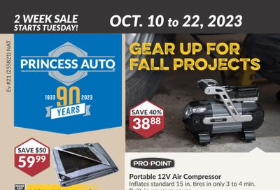 Princess Auto Flyer October 10 to 22