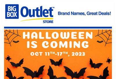 Big Box Outlet Store Flyer October 11 to 17