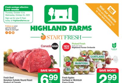Highland Farms Flyer October 12 to 25