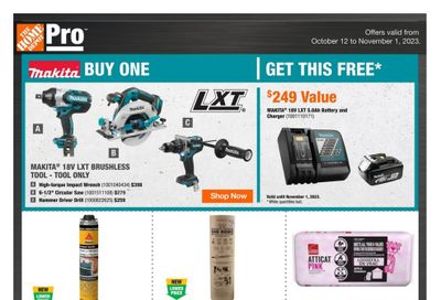 Home Depot Pro Flyer October 12 to November 1