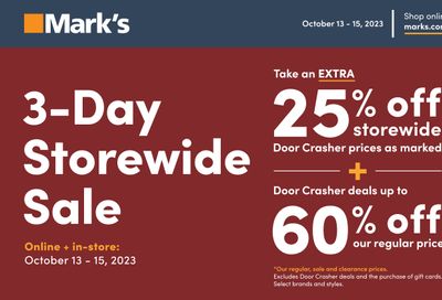 Mark's Flyer October 13 to 15