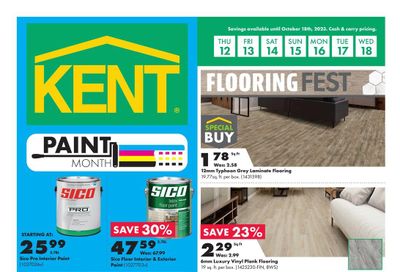 Kent Building Supplies Flyer October 12 to 18