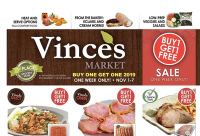 Vince's Market Flyer November 1 to 7