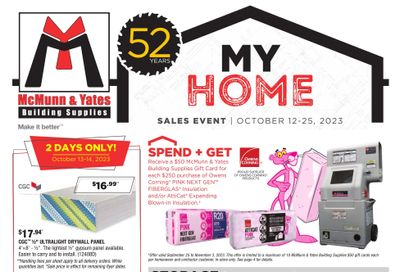 McMunn & Yates Building Supplies Flyer October 12 to 25