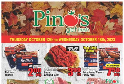 Pino's Flyer October 12 to 18