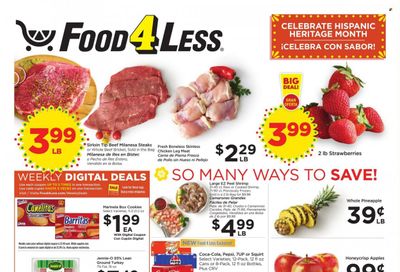 Food 4 Less (CA) Weekly Ad Flyer Specials October 11 to October 17, 2023