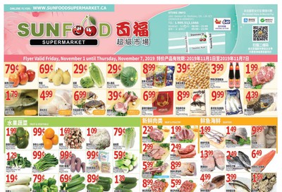 Sunfood Supermarket Flyer November 1 to 7