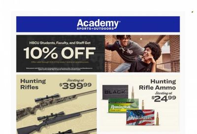 Academy Sports + Outdoors Weekly Ad Flyer Specials October 10 to October 15, 2023