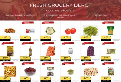 Fresh Grocery Depot Flyer October 12 to 18