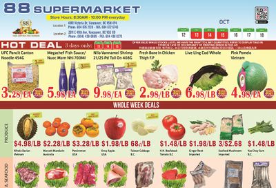 88 Supermarket Flyer October 12 to 18