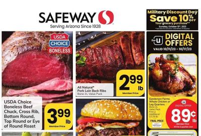 Safeway (AZ) Weekly Ad Flyer Specials October 11 to October 17, 2023