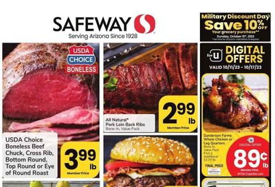 Safeway (AZ) Weekly Ad Flyer Specials October 11 to October 17, 2023