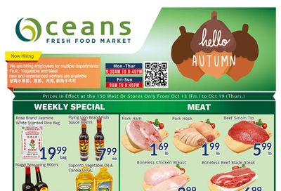 Oceans Fresh Food Market (West Dr., Brampton) Flyer October 13 to 19
