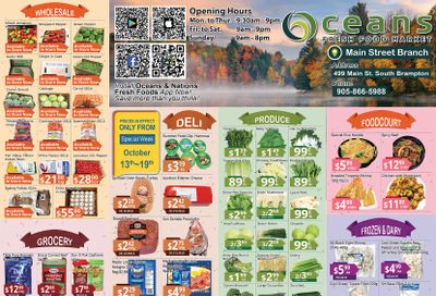 Oceans Fresh Food Market (Main St., Brampton) Flyer October 13 to 19