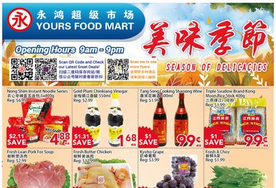 Yours Food Mart Flyer October 13 to 19