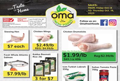 Oma Fresh Foods Flyer October 13 to 19