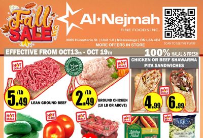 Alnejmah Fine Foods Inc. Flyer October 13 to 19