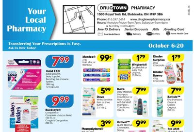 Drug Town Pharmacy Flyer October 6 to 20