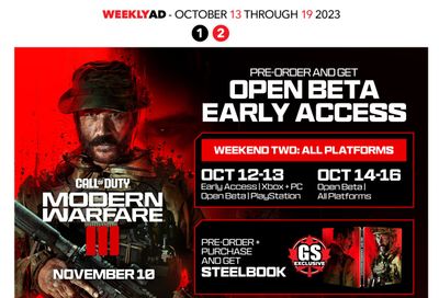 GameStop Flyer October 13 to 19