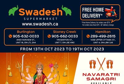 Swadesh Supermarket Flyer October 13 to 19